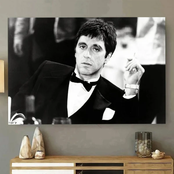 Gangster Movie Scarface Posters Prints Tony Montana with Money Canvas Painting Portrait Wall Art Pictures Living Room Home Decor - Image 5