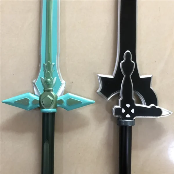 80cm Sword Art Online Kirito Sword White Wolf Head Sword Prop 1:1 Sword Weapon Role Play Gift Safety PU Winter Frost Sword - Image 7