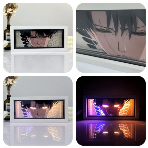 Anime Light Box Eye Face Lamp for Bedroom Decoration Lightbox Manga Paper Carving Table Desk Lamp Birthday Gift - Image 3