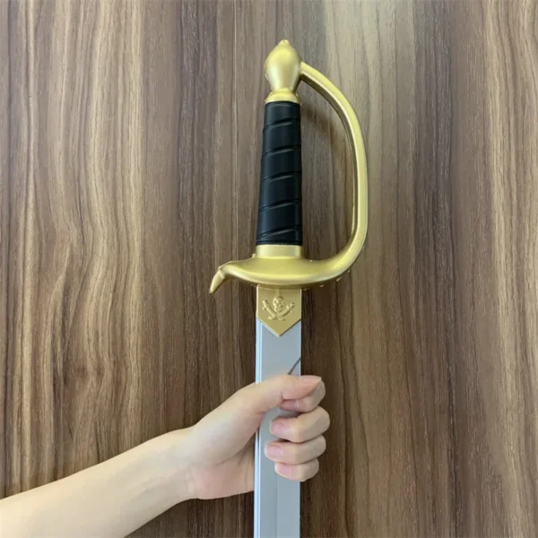 76cm Cosplay Thunder Knife Pirate Captain Sword Sacrifice Knife Sword Prop Role Cos Pirate Ghost Knife PU Weapon Model Toy - Image 4