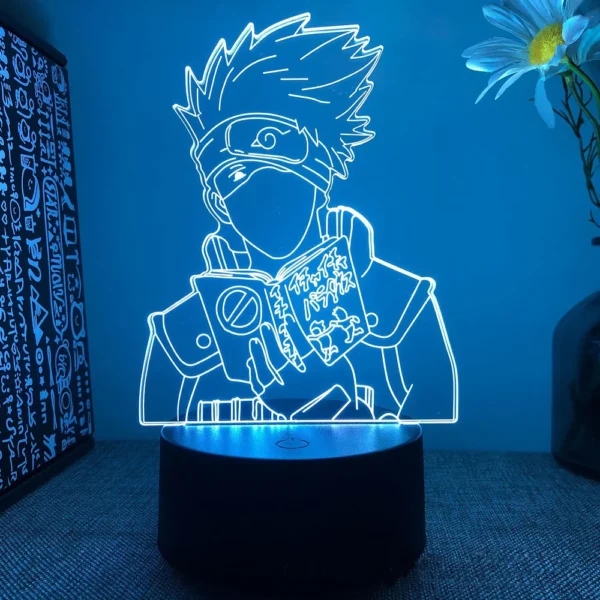 Anime Naruto Uzumaki LED Night Light Toys Akatsuki Kakashi Hatake Kid Bedroom Nightlight Itachi Uchiha 3D 7/16 colors Lamp Decor - Image 4