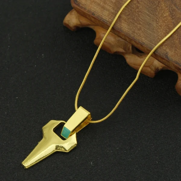 David Martinez Cosplay Necklace Gold Color Metal Pendant Necklaces for Men Women Accessories Christmas Gifts Prop - Image 4