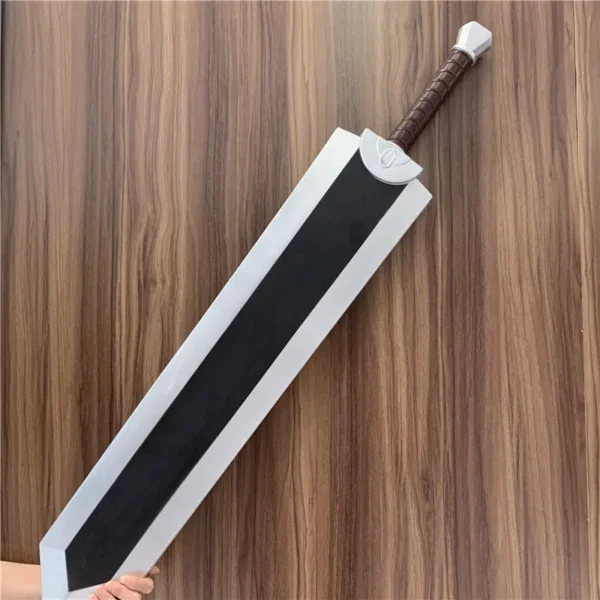 Anime Berserk Cosplay Guts Dragon Chopping Sword Prop 1:1 Black Great Sword Weapon Role Play Gift Safety PU 102cm Sword - Image 3