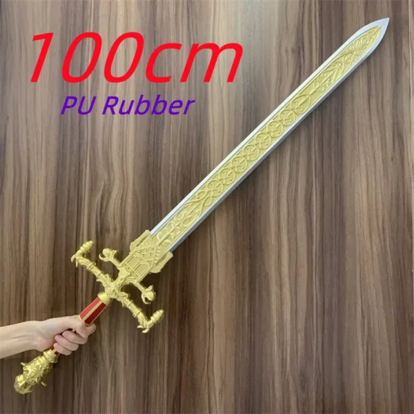 Holy Moonlight Sword Perforated Knife Game Ring Cosplay Greatsword Broken Knife Prop Weapon 1:1 Safety PU Rubber Halloween Toy - Image 6