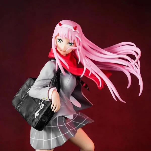 23CM Anime Figure DARLING in the FRANXX Autumn School Uniform Position Model Dolls Toy Gift Collect Boxed Ornaments PVC Material - Image 2