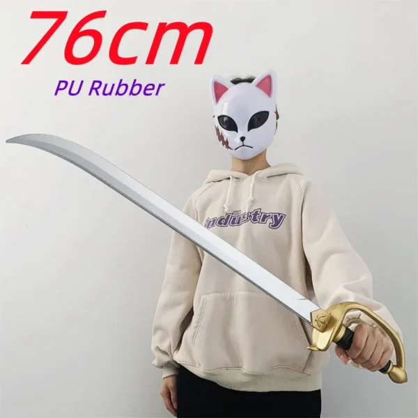 76cm Cosplay Thunder Knife Pirate Captain Sword Sacrifice Knife Sword Prop Role Cos Pirate Ghost Knife PU Weapon Model Toy - Image 5