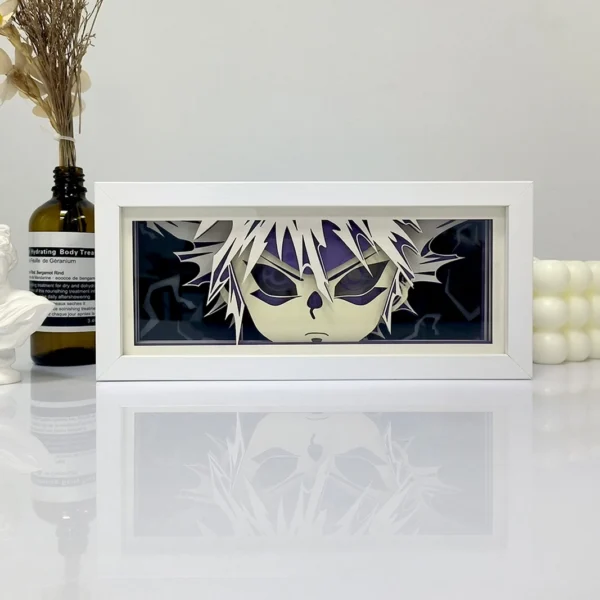 Anime series paper-cut light room bedroom night light remote control colorful light box atmosphere light - Image 2