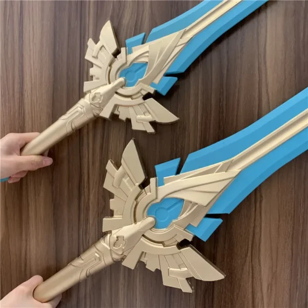 Big 1:1 Sword Sewing Needle Sword Weapon Movie Cosplay Sword Prop Role Play Gift Safety PU Winter Frost Sword 79cm - Image 15