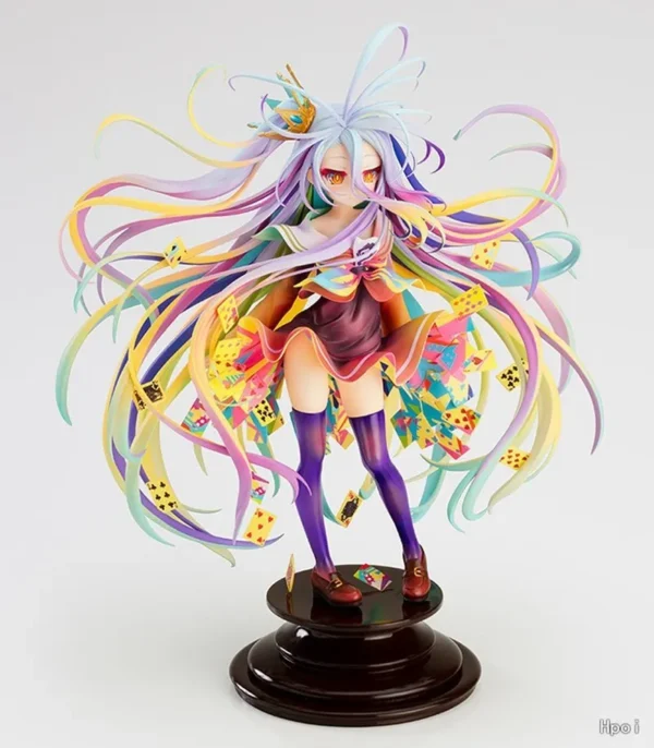 28CM No Game No Life Anime Figure Shiro Action Figure Art Works Kamiya Yuu PVC Collection Model Doll Toys - Image 2