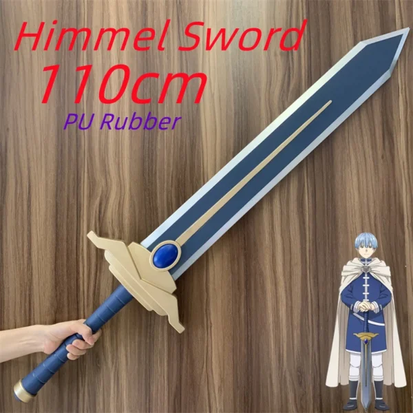 Himmel Sword of Valour Anime Wand Frieren Beyond Journey's End Cosplay Greatsword Knife Prop Weapon 1:1 Safety PU Rubber Toys - Image 2