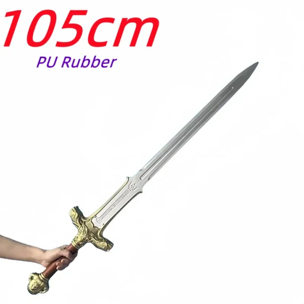 Medieval Golden Glorify Sword Cosplay Pirate Knife Sword Protector Prop Weapon Role Playing Movie Cos PU Model Toy - Image 6