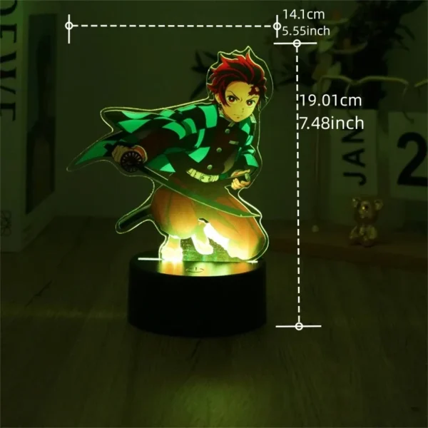 Anime Figures 3D Lamp Tanjirou Nezuko Zenitsu Led Night Light Remote Control Smart Touch Lamp Room Decor Birthday Christmas Gift - Image 7