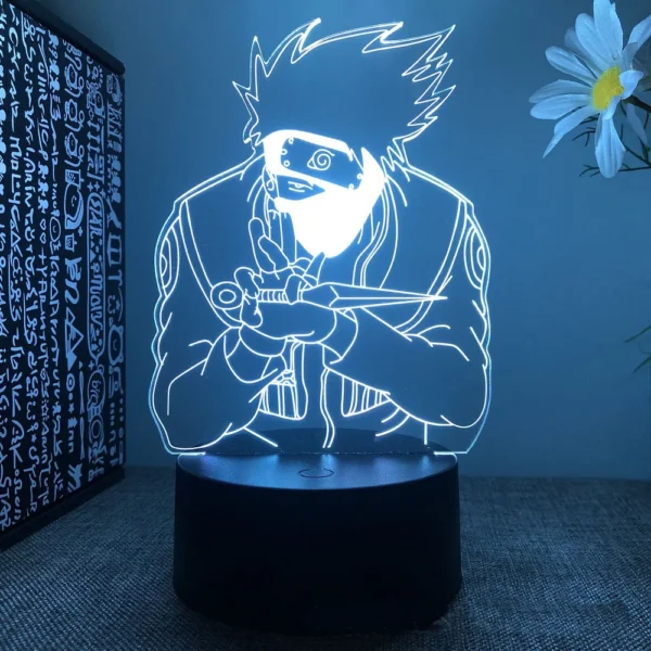 Anime Naruto Uzumaki LED Night Light Toys Akatsuki Kakashi Hatake Kid Bedroom Nightlight Itachi Uchiha 3D 7/16 colors Lamp Decor - Image 2