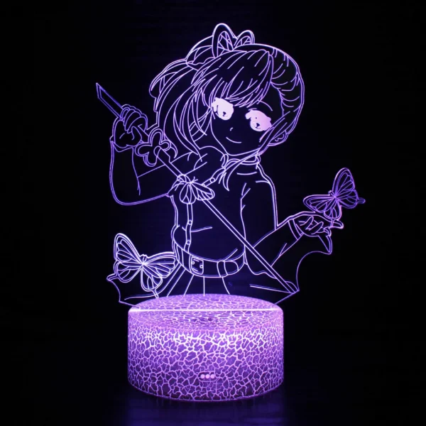 Kimetsu No Yaiba Nezuko Kamado Figure 3D Led Night Light for Bedroom Decor Nightlight Kids Child Table Lamp Demon Slayer Gift - Image 3