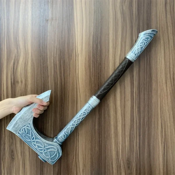 1:1 Robber AXE Viking Valhalla Weapon Cosplay God of War 4 Kratos Valin Axe Tomahawk Prop Role Play Gift Safety PU Sword - Image 5