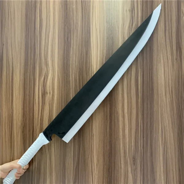 Anime Bleach Sword Zanpakutou Kurosaki Ichigo Sword Black Knife Props Ninja Katana Knife Samurai Sword Weapon Safety PU 106cm - Image 7