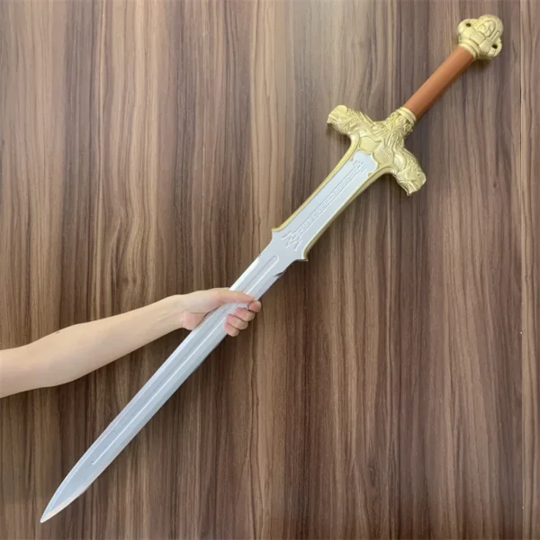 Medieval Golden Glorify Sword Cosplay Pirate Knife Sword Protector Prop Weapon Role Playing Movie Cos PU Model Toy - Image 3