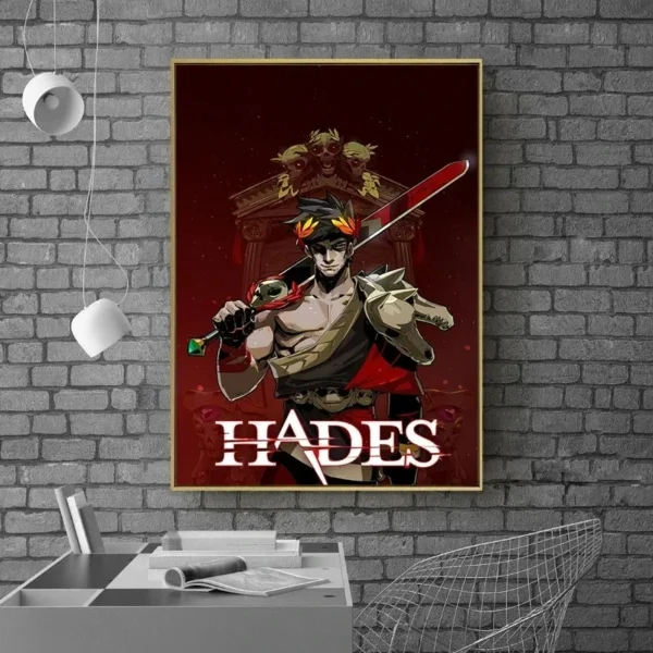 Hades Poster Video Game Anime Posters Prints Canvas Painting Wall Art Picture for Gamers Room Bar Cafe Gaming Room Home Decor - Image 2