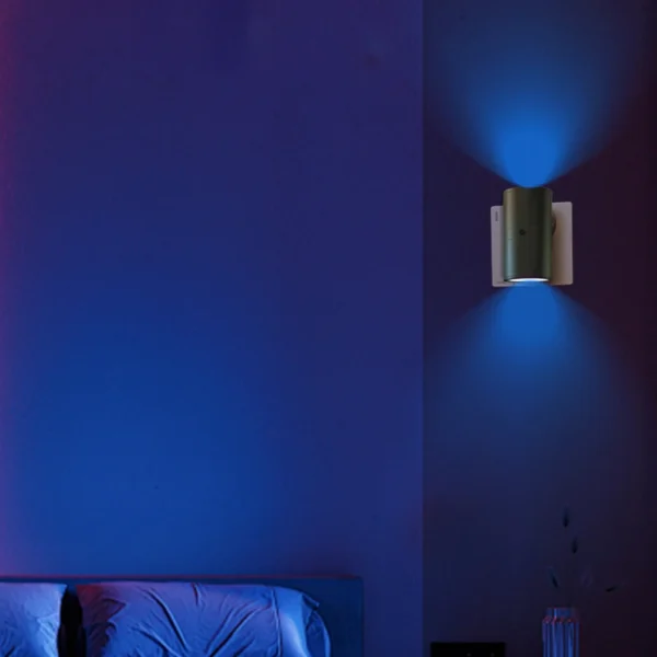 Night Light Plug Into Wall 16W 3000K EU Plug-In Bedside Lamp 0-100LM EU Plug Socket Wall Lamp Remote Control for Hallway Bedroom - Image 8