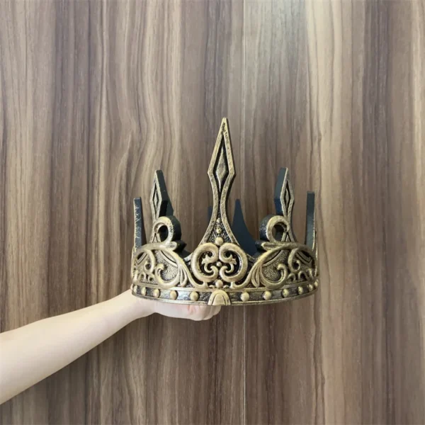 Papal Knights Crowns Weapons Movie Cosplay Kings Crowns Halloween Prop Middle Age Crowns Event Performances Safety Rubber Toys