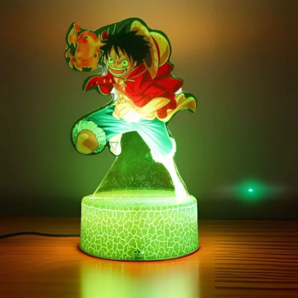 Actions Figure One Piece Luffy Zoro Anime Figures 3D Lamp PVC Action Collection Model Toys LED Night Light Kid Christmas Gift - Image 5