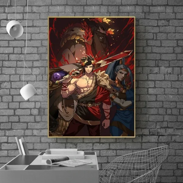 Hades Poster Video Game Anime Posters Prints Canvas Painting Wall Art Picture for Gamers Room Bar Cafe Gaming Room Home Decor - Image 5