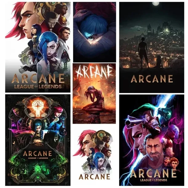 Arcane L-LOL Classic Animation Character Game Posters And Prints Canvas Printing Wall Art Picture For Living Room Home Decor