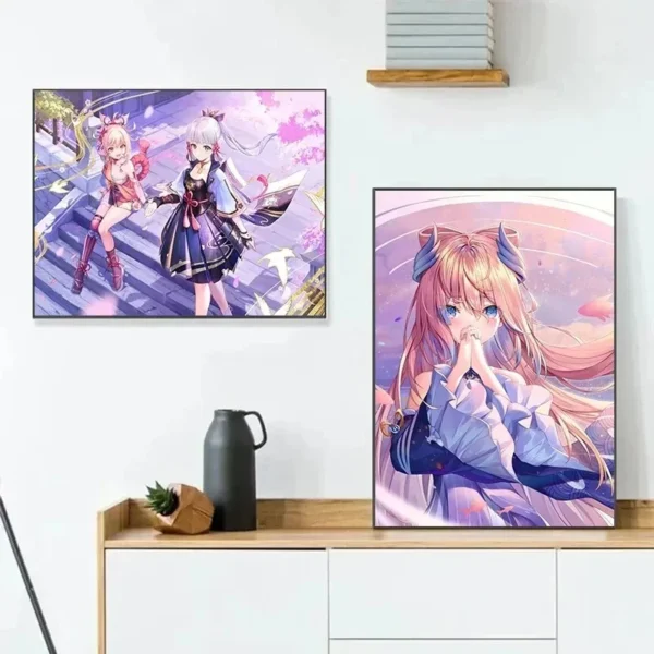 Popular Games Genshin Impact Anime Posters and Prints Canvas Printing Wall Modern Art Picture for Living Room Home Decoration - Image 2