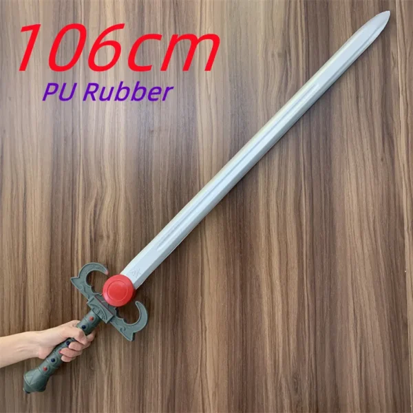 1:1 Classic Animation Cats Sword Cosplay Prop Knight Knife Weapon Mystic Sword Role Playing Cos Red Chevalier's Sword PU Prop - Image 2