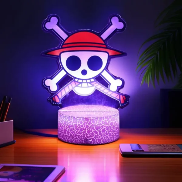 Actions Figure One Piece Luffy Zoro Anime Figures 3D Lamp PVC Action Collection Model Toys LED Night Light Kid Christmas Gift - Image 3