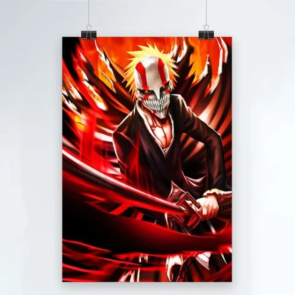 Japanese Anime Wall Art BLEACH Canvas Painting of Kurosaki Posters Prints for Living Room Boys Bedroom Home Decoration Perfe - Image 16