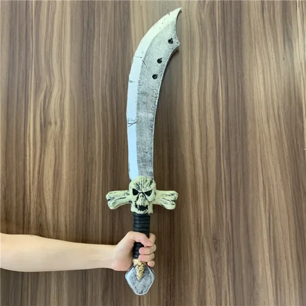 Cosplay Skeleton Knife War Beast Sacrifice Knife Beast Sword Prop Weapon Role Playing Cos Pirate Ghost Knife PU Weapon Model Toy - Image 4