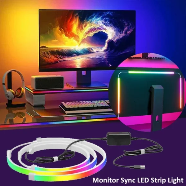 Computer Screen Synchronization Light Strip Monitor Ambilight LED Lights Ambient Lighting PC Backlight Pickup Light Game Room