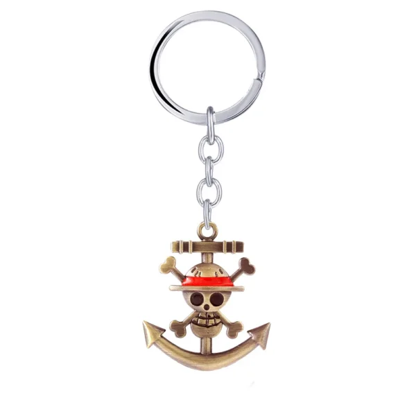 Anime One Piece Keychain Luffy Ace Law Edward Newgate Zoro Sanji Nami Robin Chopper Sir Crocodile Brook Car Key Rings Figure Toy - Image 2