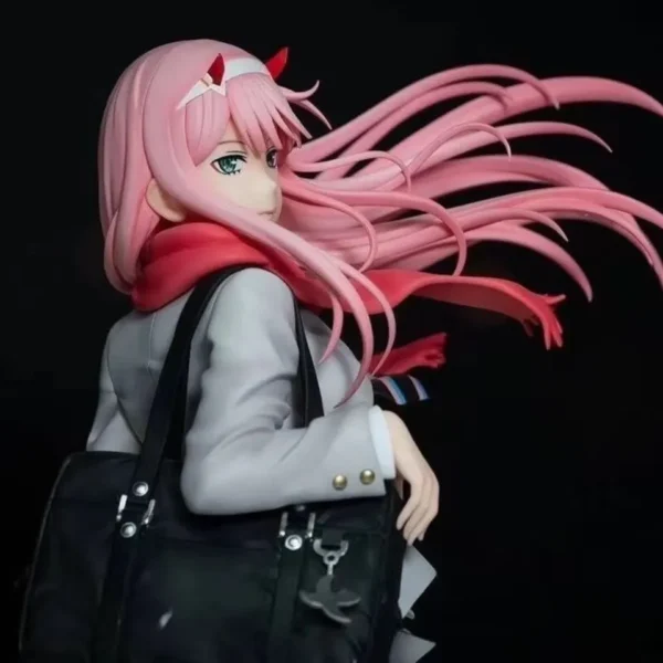 23CM Anime Figure DARLING in the FRANXX Autumn School Uniform Position Model Dolls Toy Gift Collect Boxed Ornaments PVC Material - Image 3