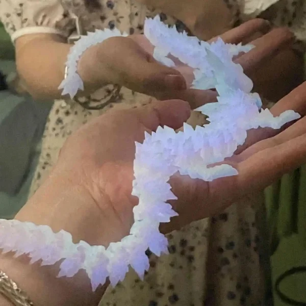 3D Printed Dragon Glow In the Dark Rotatable Articulated Luminous Crystal Dragons Kids Gifts Home Office Desktop Ornament Craft - Image 6