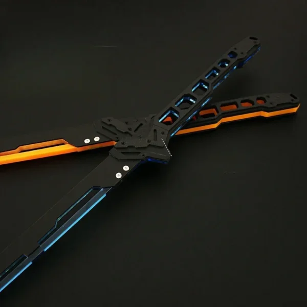 80/108cm Cyberpunk Katana Acrylic Luminous Sword Knife Anime Cosplay Prop Real Size Japanese Katana Samurai Sword Sabre Kid Toy - Image 4