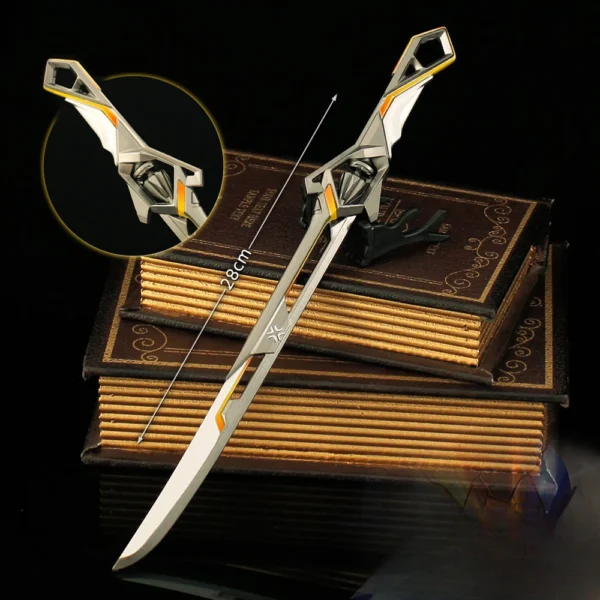 28cm Champions 2025 Melee Weapon Knife Rawhide Metal Model Game Peripherals Katana Swords Collectible Ornaments Toys Gifts Boys - Image 5