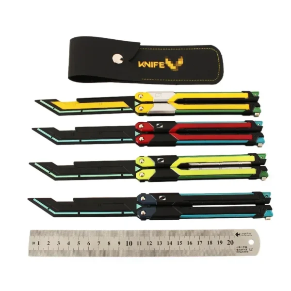 Butterfly Knife Valorant Peripheral Metal Model 1pc 9.8Inch Fearless Contract Practice Props Large RGX Luminous Graphics - Image 6