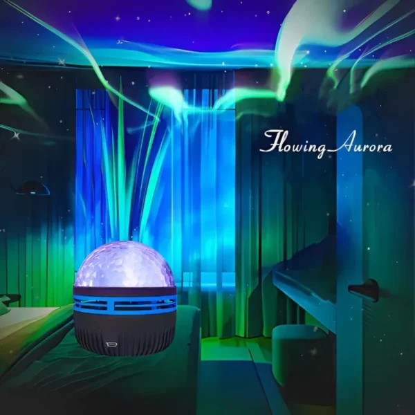NEW Starry Projector Light With 7 Color Patterns & Remote Control, Polar Projector Night Light For Bedroom Atmosphere - Image 3