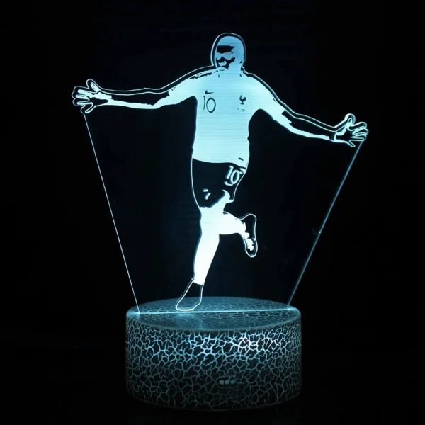 Footballer Cristiano Nathan LED 3D night light 16 colors variable visual lighting living room home decor Gift for fans - Image 7