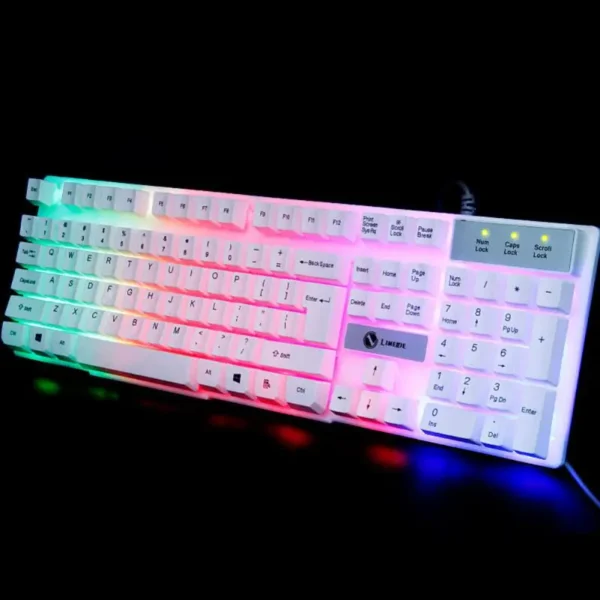 Computer Colorful Backlit Keyboard Gaming Keyboard Wired Keyboard For Desktop Laptop Computer Peripherals For Desktop Laptop - Image 4