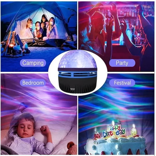NEW Starry Projector Light With 7 Color Patterns & Remote Control, Polar Projector Night Light For Bedroom Atmosphere - Image 4