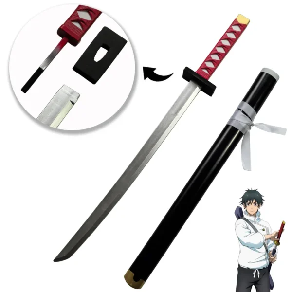1:1 Cosplay Jujutsu Kaisen Otsukotsu Yuta PU Sword Miwa Kasumi katana Prop Weapons for Halloween Carnival Party Events 72cm - Image 2