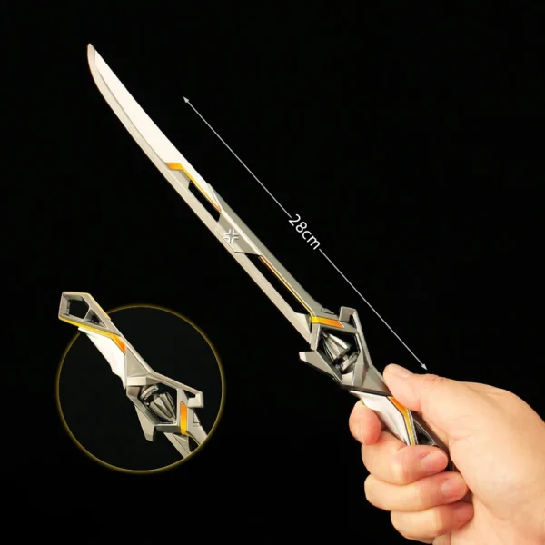 28cm Champions 2025 Melee Weapon Knife Rawhide Metal Model Game Peripherals Katana Swords Collectible Ornaments Toys Gifts Boys