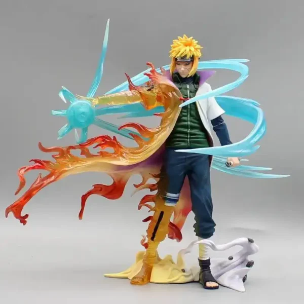 26cm Naruto Anime Figures Namikaze Minato Two Heads luminescent The Pvc Statue Decoration Collectible Model Kids Toys Gift - Image 2