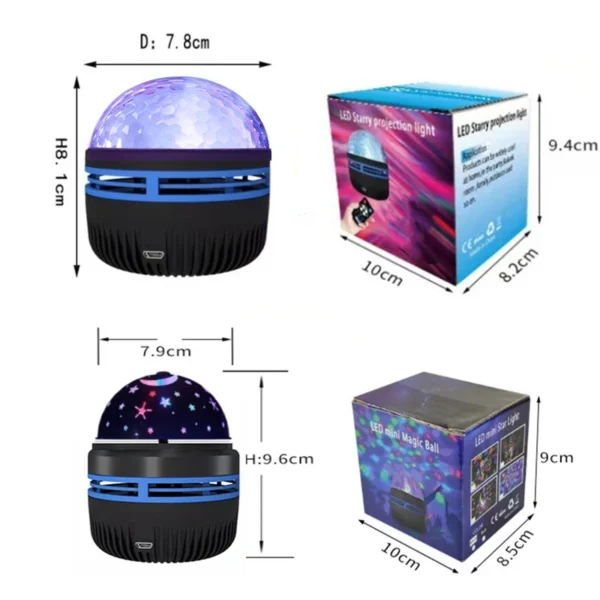 NEW Starry Projector Light With 7 Color Patterns & Remote Control, Polar Projector Night Light For Bedroom Atmosphere - Image 6