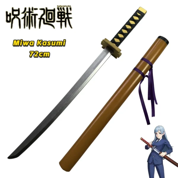 1:1 Cosplay Jujutsu Kaisen Otsukotsu Yuta PU Sword Miwa Kasumi katana Prop Weapons for Halloween Carnival Party Events 72cm - Image 4