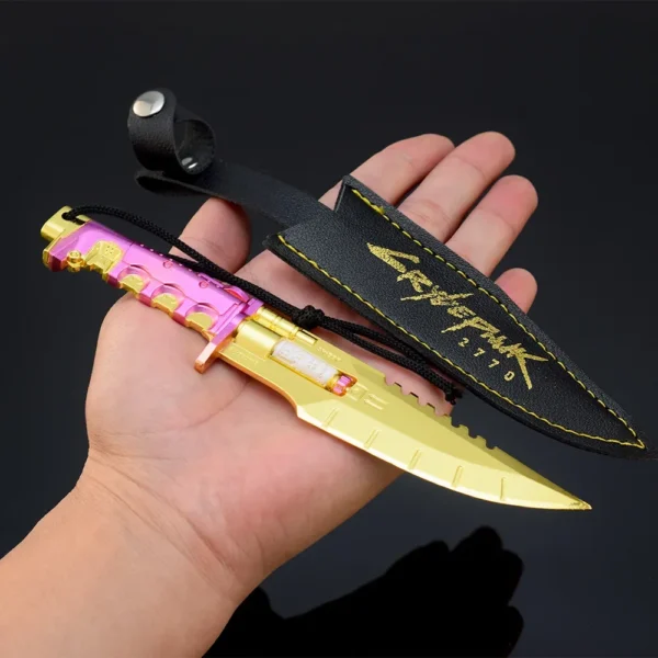 18cm Cyberpunk Game Peripherals Weapon Model Knife Toy Sword Cosplay Prop Holsters All Metal Unedged Crafts Ornaments Boys Gifts - Image 3