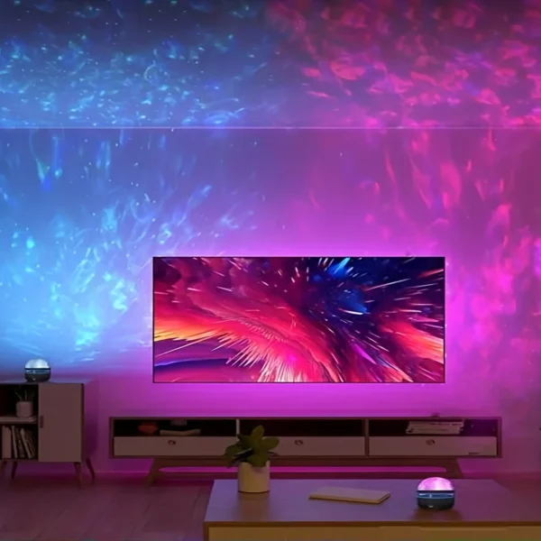 NEW Starry Projector Light With 7 Color Patterns & Remote Control, Polar Projector Night Light For Bedroom Atmosphere - Image 8